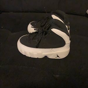 5C White & Black Jordan 9s Baby Boy Shoes